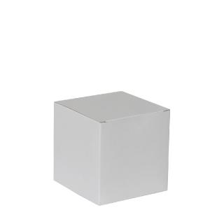 Boîte FEFCO carton blanc mat 10x10x10cm
