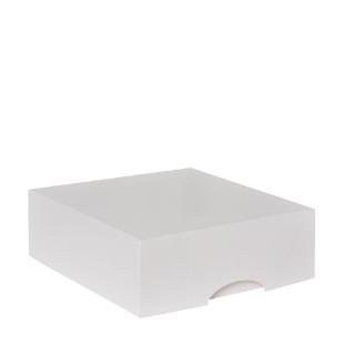 Boîte FEFCO carton blanc mat 26x26x8cm
