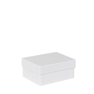 Boîte cloche carton blanc mat 13x9.5x6cm