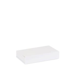 Boîte magnétique carton blanc mat 10x10x10cm (avec insert)