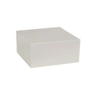 Boîte magnétique carton blanc mat 23x23x10.5cm