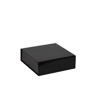 Boîte magnétique carton noir brillant 15x15x5cm