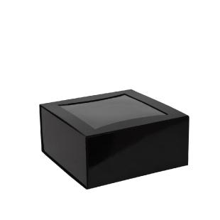 Boîte magnétique carton noir mat 22x22x10.5cm