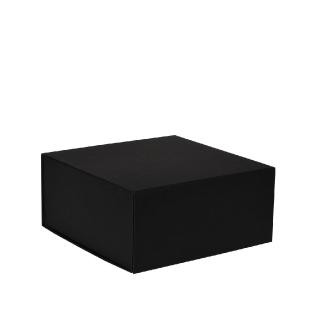 Boîte magnétique carton noir mat 22x22x10cm