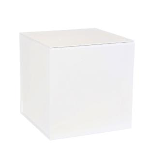 Boîte magnétique carton blanc mat 22x22x22cm