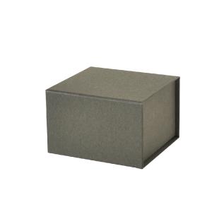 Boîte magnétique carton gris mat 10x10x7cm