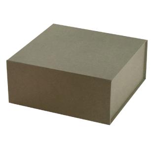 Boîte magnétique carton gris mat 18x18x8cm
