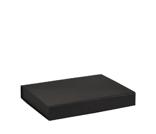 Boîte rectangle carton noir brillant