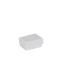 Boîte cloche carton blanc rainuré 5.2x4.1x2.5cm