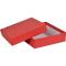 Boîte carrée rouge GM carton 14 cm