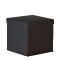 Boîte cloche en carton luxe noir mat, cubique et auto-montable, 18 x 18 x 18 cm