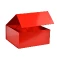 Boîte de luxe, aimantée, en carton rouge pelliculé