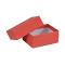Boîte cloche carton rouge rainuré 8.6x6.4x3.7cm