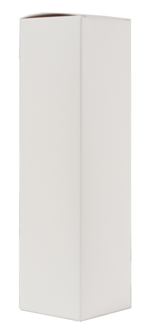 Boîte à bouteille blanc mat à rabat 8,8x8,8x33cm
