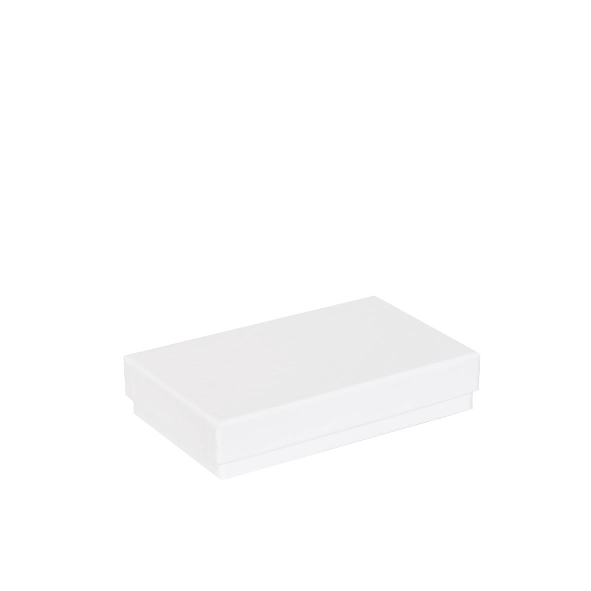 Boîte cloche carton blanc mat 15x8.5x3cm