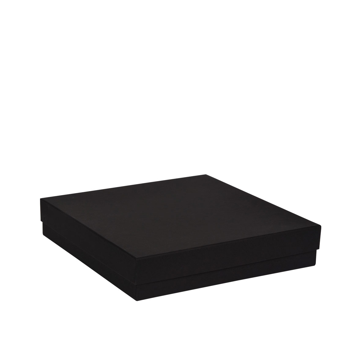 Boîte cloche carton noir mat 25x25x5cm