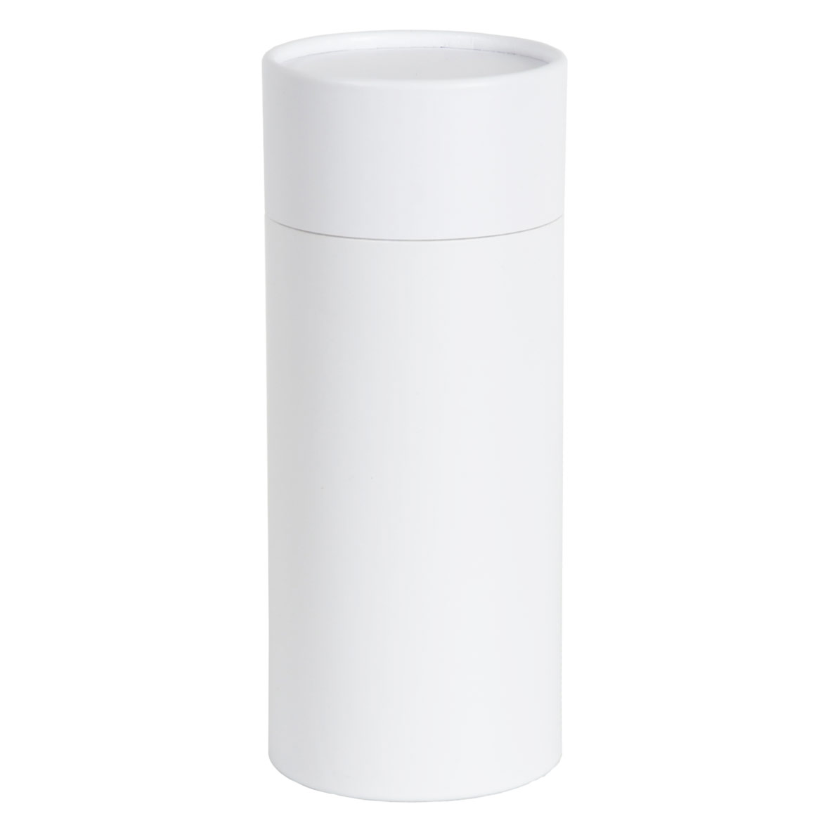 Boîte à gorge cylindrique carton blanc mat 17.2x7.2cm