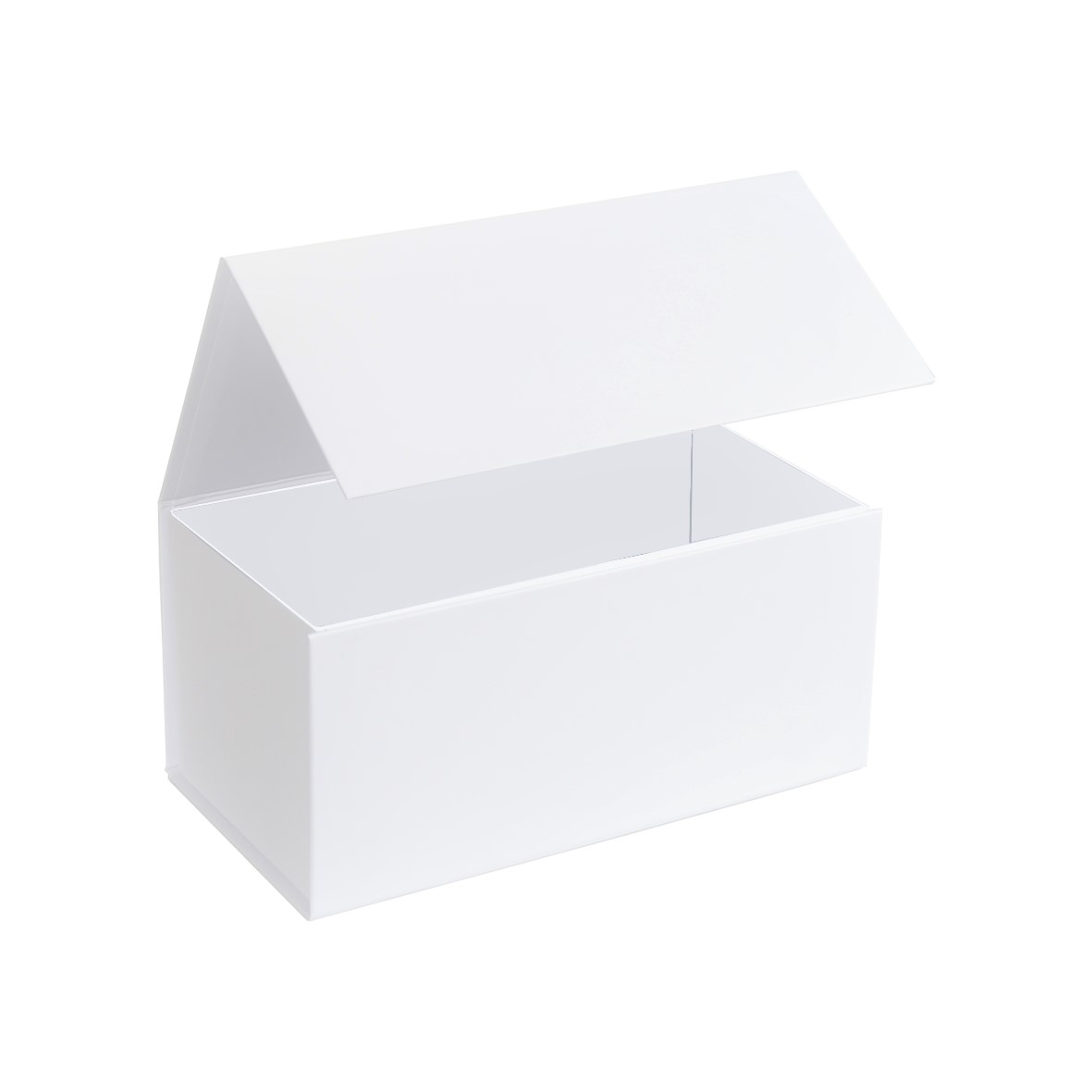 Boîte luxe blanc mat à fermeture aimantée 22 cm