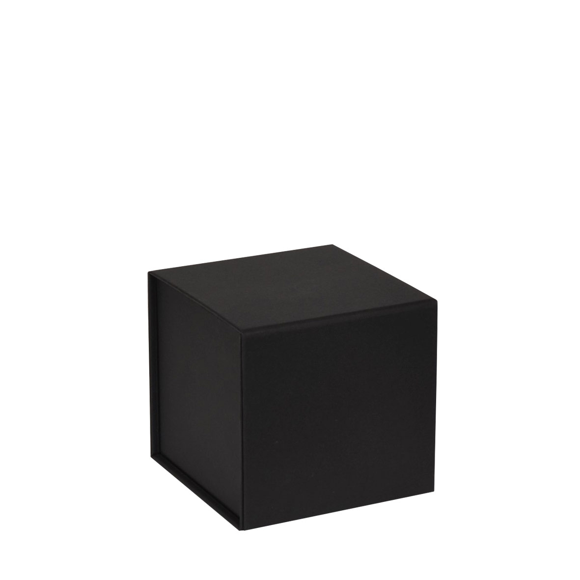 Petite boîte cadeau magnétique cubique en kraft avec ruban