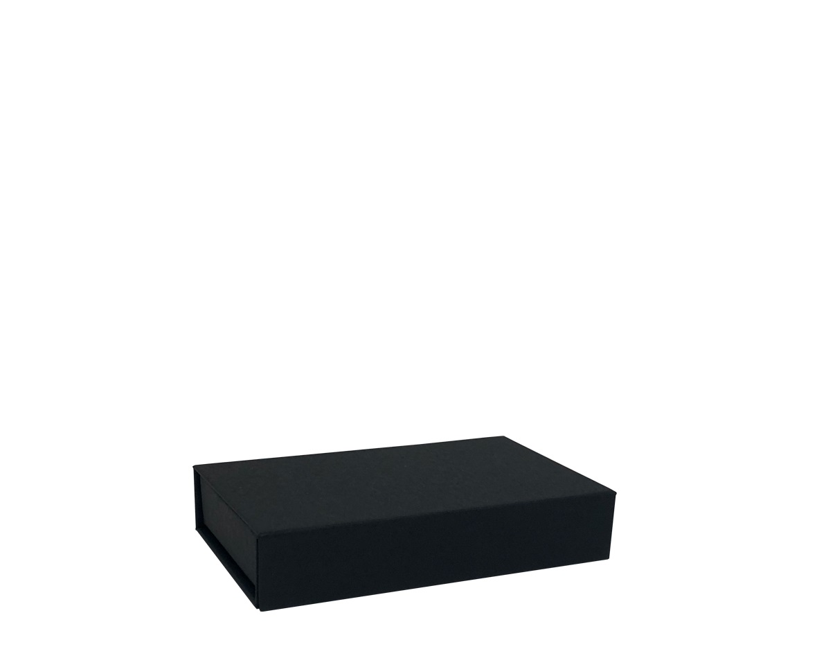 Boîte magnétique carton noir mat 12x7x2cm