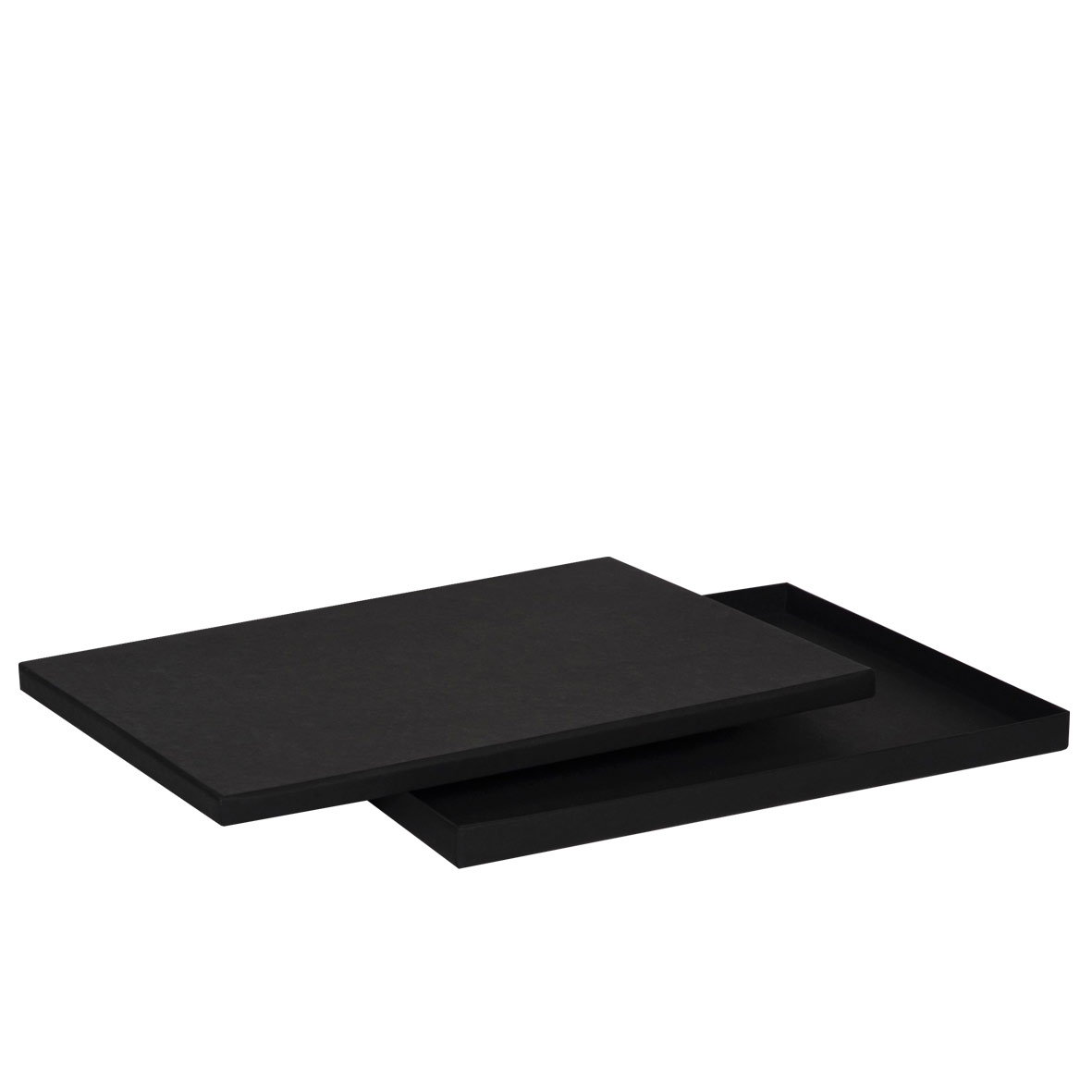 Boîte ultra-plate luxe noir mat A4