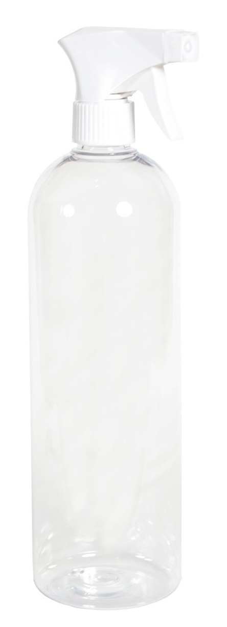 Flacon PET transparent 250 ml spray vaporisateur