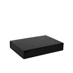 Boîte magnétique carton noir brillant 37x26x6cm