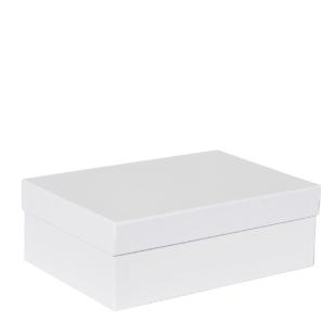 Boîte cloche carton blanc mat 24.3x16.5x8.5cm