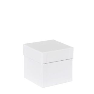Boîte cloche carton blanc rainuré 5.2x4.1x2.5cm