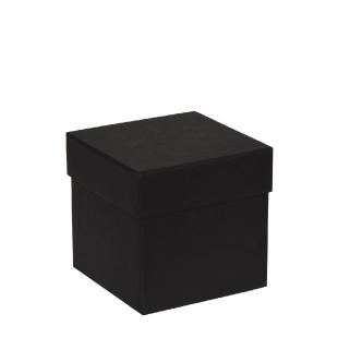 Boîte cloche carton noir mat 10x10x10cm