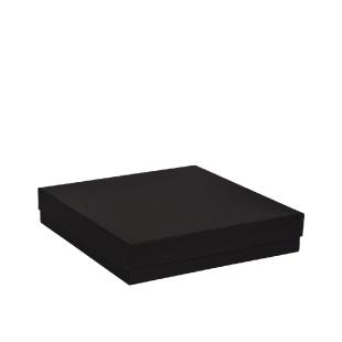 Boîte cloche carton noir mat 25x25x5cm