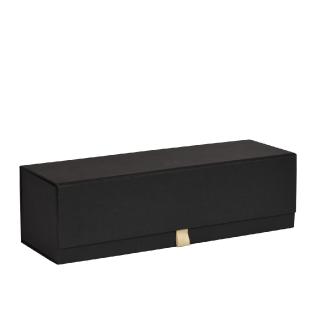 Boîte longue luxe noir mat à fermeture aimantée 33x10x9,5cm