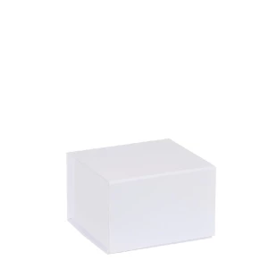 Boîte magnétique carton blanc mat 10x10x7cm