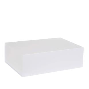 Boîte magnétique carton blanc mat 33x22.5x10cm