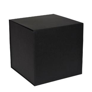 Boîte magnétique carton noir mat 22x22x22cm