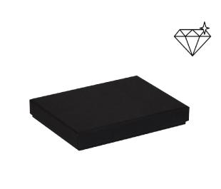 Ecrin bijoux carton noir 10.3x7.8x1.5cm
