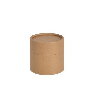Boîte à gorge cylindrique carton kraft 6.7x7.2cm