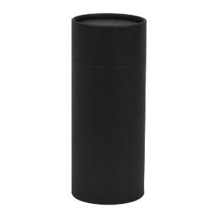 Boîte à gorge cylindrique carton noir mat 17.2x7.2cm