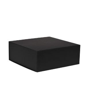 Boîte magnétique carton noir mat 25x25x9cm
