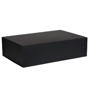 Boîte magnétique carton noir mat 44x30x12cm