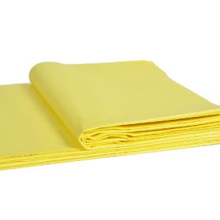 Papier de soie couleur jaune (Lot de 24 papiers)