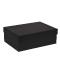 Boîte cloche carton noir mat 24.3x16.5x8.5cm