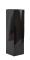 Boîte à bouteille noir mat à rabat 8,5x8,5x30,5cm