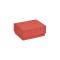 Boîte cloche carton rouge rainuré 8.6x6.4x3.7cm