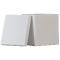 Boîte cloche en carton luxe blanc mat, cubique et auto-montable, 18 x 18 x 18 cm