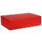 Boîte magnétique carton rouge mat 44x30x12cm