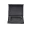 Boîte plate luxe noir mat avec insert à fermeture aimantée 12 cm