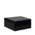 Boîte carton noir brillant micro-cannelé 23.5 cm