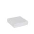Boîte cloche carton blanc rainuré 14.5x14.5x3.6cm