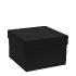 Boîte cloche carton noir mat 21x21x14cm